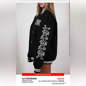 Assholes Live Forever crossbones jacket